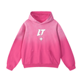 SUNFADE HOODIE PINK — sudadera oversize rosa con lavado sunfade, vista 1