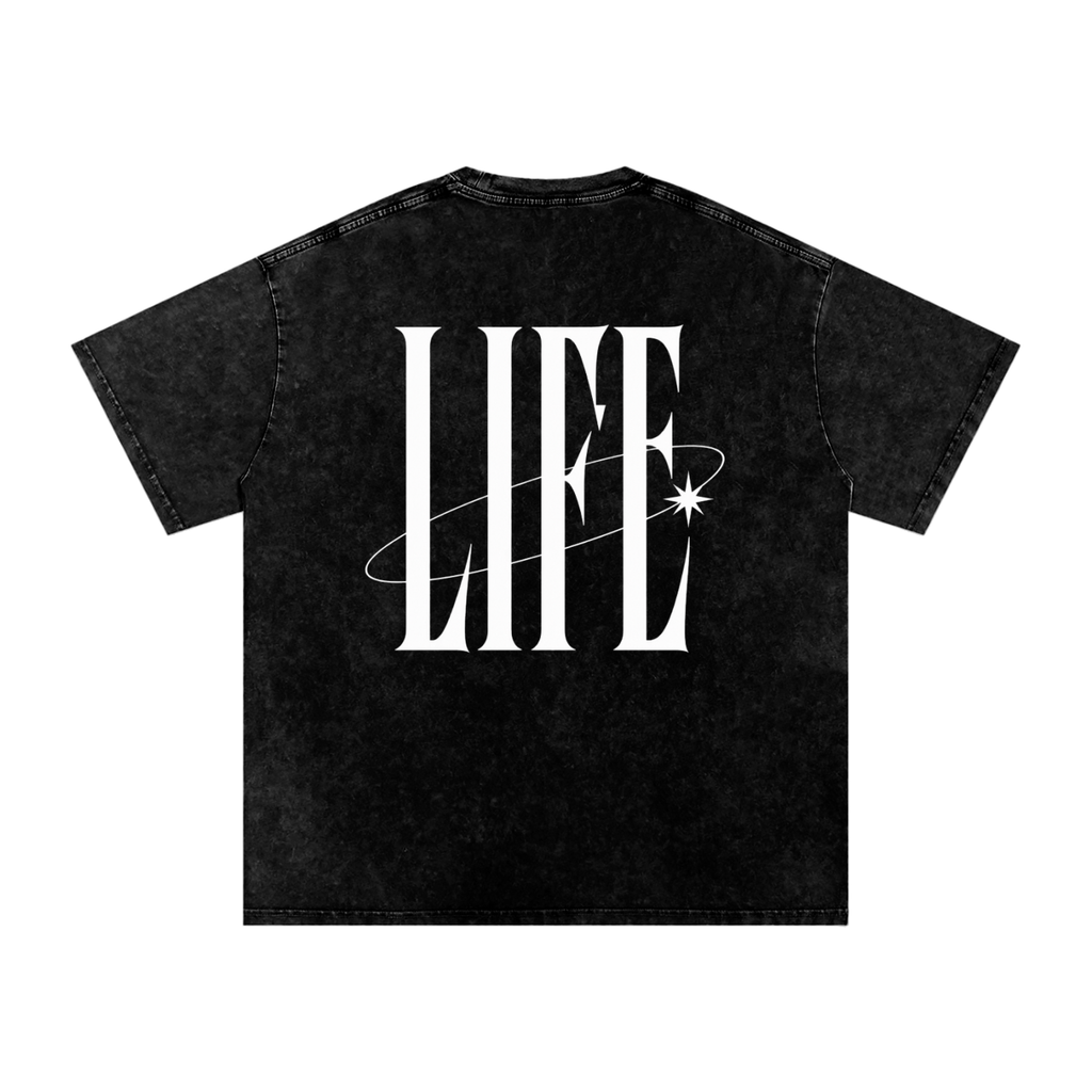 POWDER WASHED TEE — camiseta oversize lavada con logo LT y estrella, vista 2