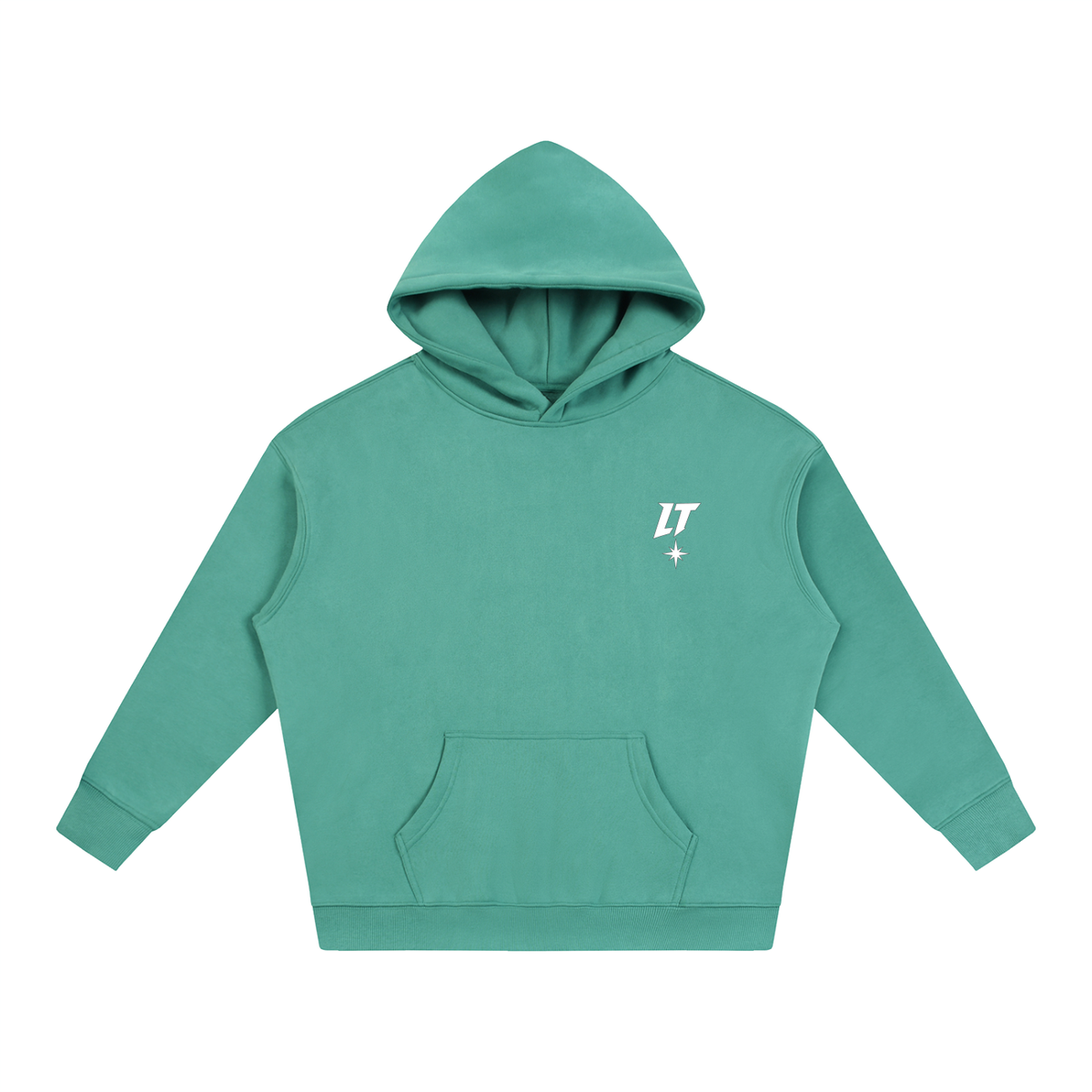 CABIN FLEECE HOODIE Verde medio
