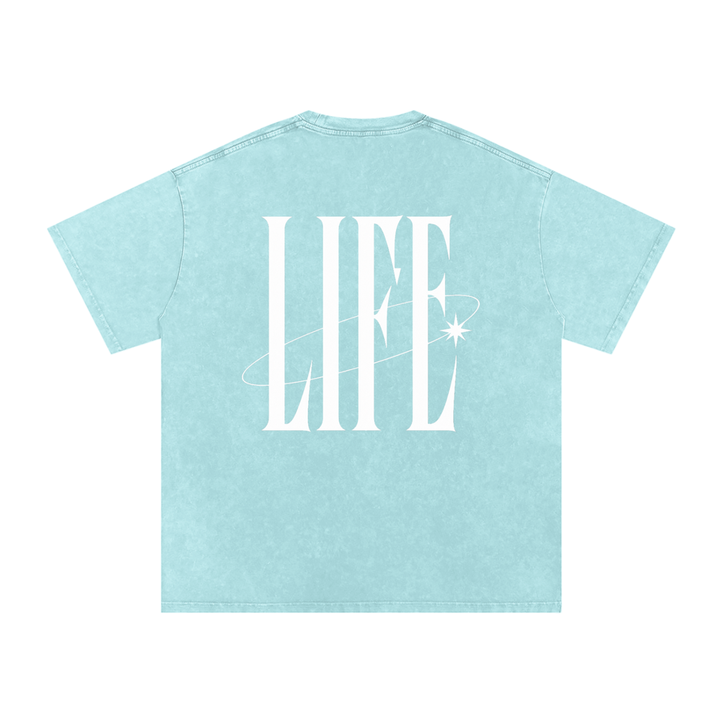 POWDER WASHED TEE — camiseta oversize lavada con logo LT y estrella, vista 4