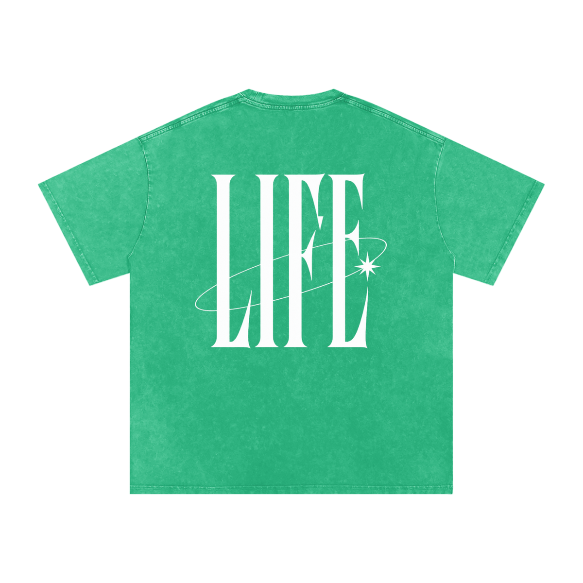 POWDER WASHED TEE — camiseta oversize lavada con logo LT y estrella, vista 40