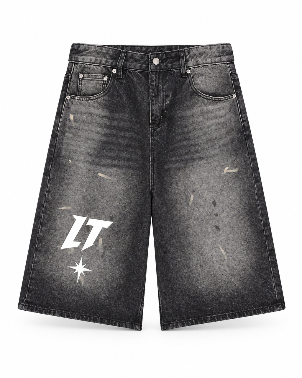 SLOPE DENIM SHORT VINTAGE WASH — short vaquero de pierna ancha, vista 1