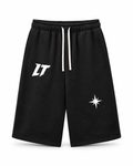 CHALET SWEATPANT 3/4 BLACK — pantalón 3/4 de pierna ancha con cordón, LT Après Ski Club, vista 1