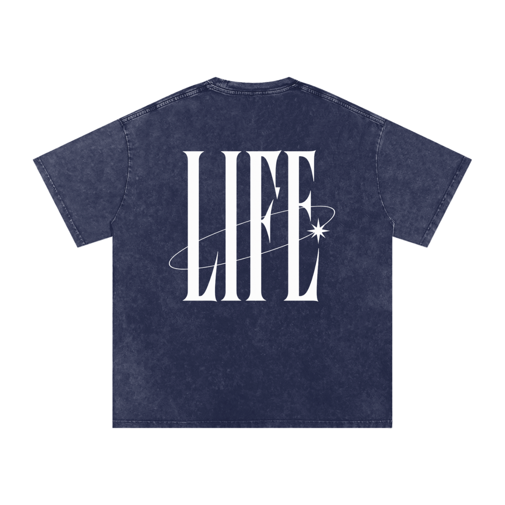 POWDER WASHED TEE — camiseta oversize lavada con logo LT y estrella, vista 36