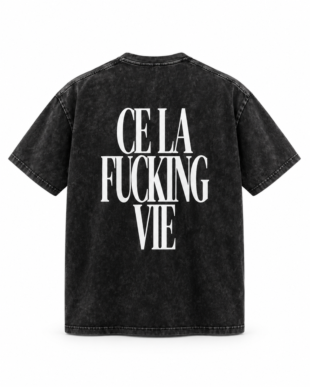 SNOW WASHED TEE BLACK
