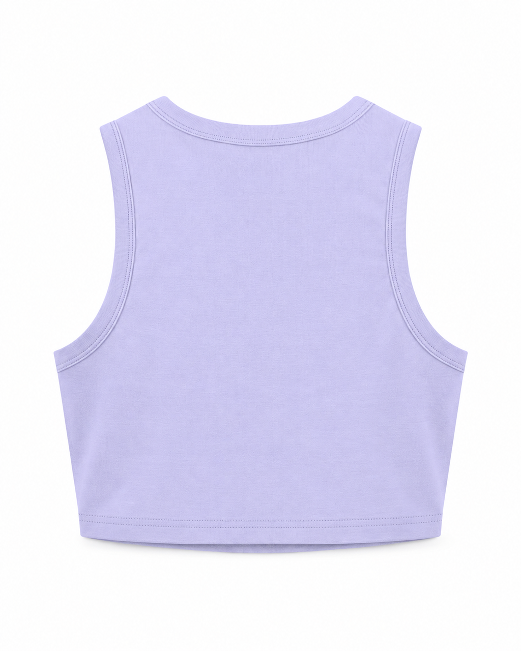 CLUB CROP TANK EARTH — top crop de canalé en tonos tierra, vista 4