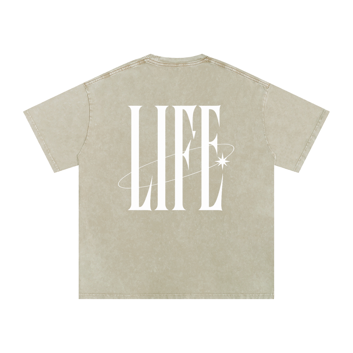 POWDER WASHED TEE — camiseta oversize lavada con logo LT y estrella, vista 38