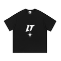 ESSENTIAL TEE BLACK — camiseta negra básica oversize, vista 1