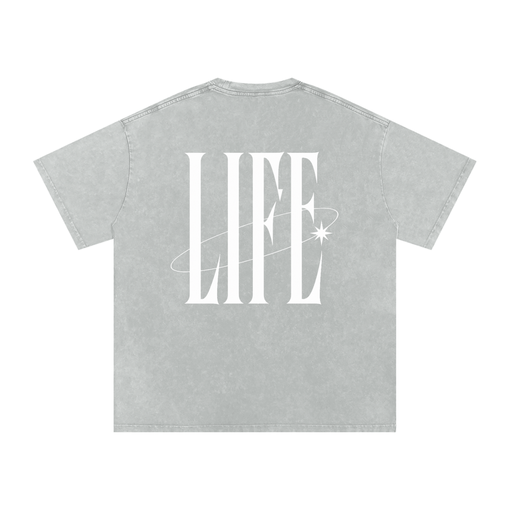 POWDER WASHED TEE — camiseta oversize lavada con logo LT y estrella, vista 8