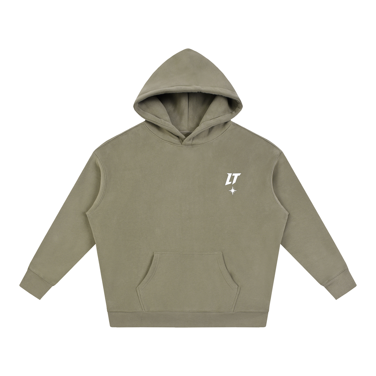 CABIN FLEECE HOODIE Café grisáceo