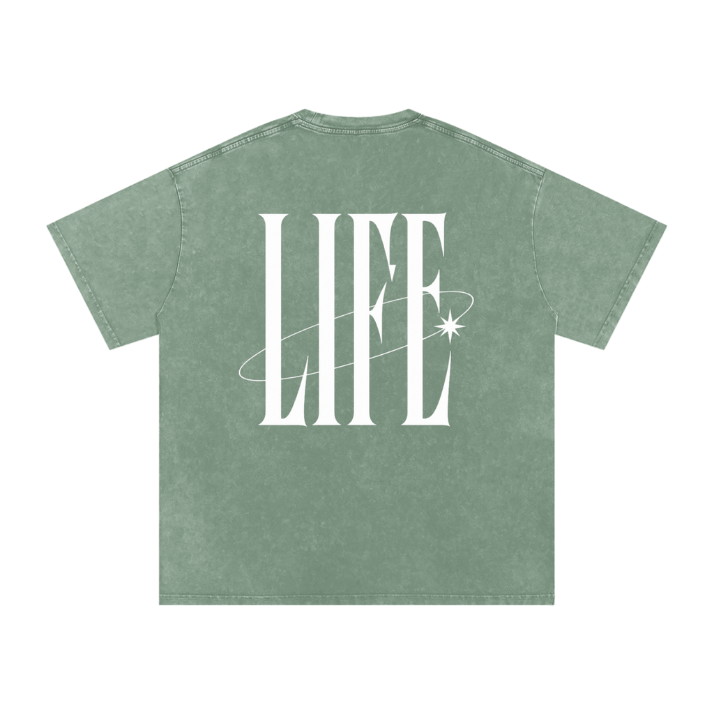 POWDER WASHED TEE — camiseta oversize lavada con logo LT y estrella, vista 10